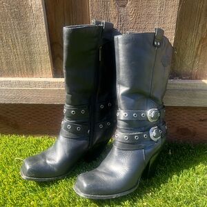 Harley Davidson MOTO BOOTS. Great condition. Beautiful boots: size 7.5